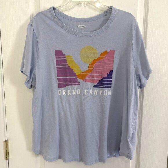 Old Navy Everywear Grand Canyon T-Shirt Scenic Graphic Short Sleeve Top Size XXL - Picture 2 of 4